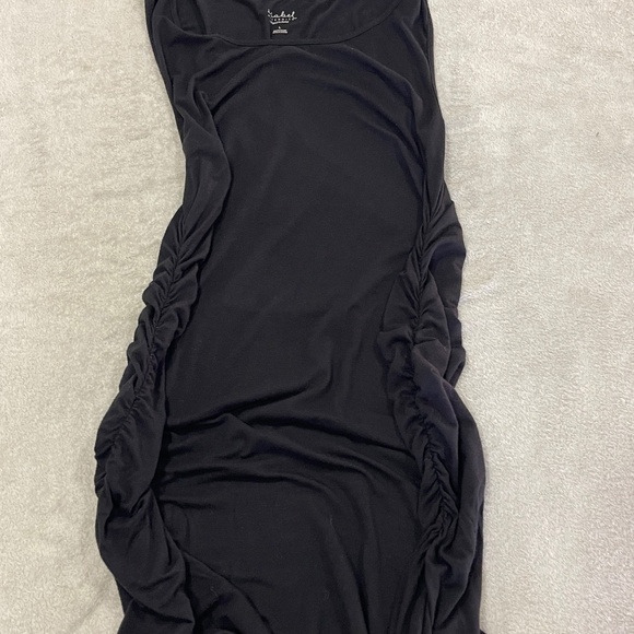 Maternity Long Black Maxi Dress Size Large - Picture 6 of 9